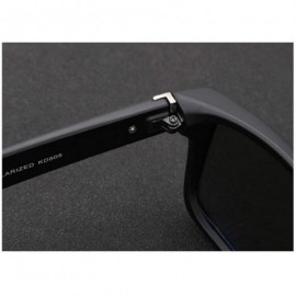 Square Sunglasses Definition Polarization Discoloration - Blue - CU18YSDKTSW $31.52