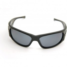 Rectangular Sonic Fly 2 Floating Sunglasses - Shiny Black W/ Smoke Polarized Lens - C2180N2ILYM $40.09