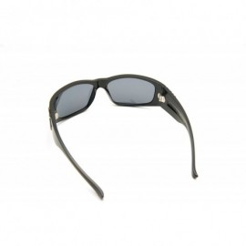 Rectangular Sonic Fly 2 Floating Sunglasses - Shiny Black W/ Smoke Polarized Lens - C2180N2ILYM $40.09