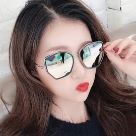 Rectangular Sunglasses Irregular Polarized Classic - Silver - C518U8NEQE3 $9.93