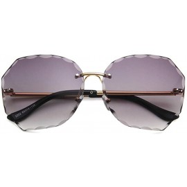 Square Unisex Sunglasses Fashion Pink Drive Holiday Polygon Non-Polarized UV400 - Light Grey - CP18RLUNA3T $11.43