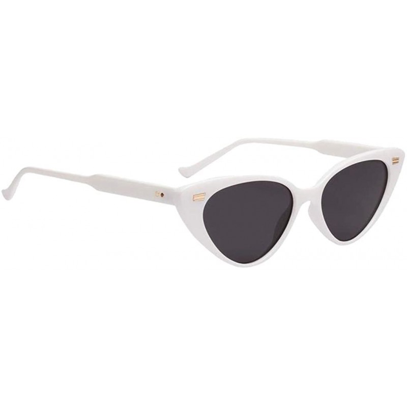 Cat Eye Retro Style Women Cat Eye Shades Women's Eyewear Sunglasses - White - CO18XKUTA79 $10.68