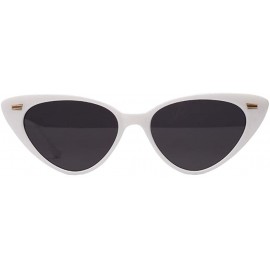 Cat Eye Retro Style Women Cat Eye Shades Women's Eyewear Sunglasses - White - CO18XKUTA79 $10.68