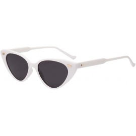 Cat Eye Retro Style Women Cat Eye Shades Women's Eyewear Sunglasses - White - CO18XKUTA79 $10.68