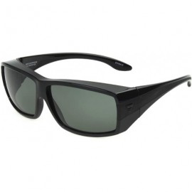 Rectangular Haven-Breckenridge Rectangular Fits Over Sunglasses - Black - CL196H26WA2 $49.54