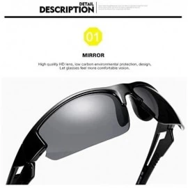 Sport Fishing Sunglasses Hunting Sport Sunglasses Polarized Lens UV Protection Clear Vision for Outdoor - CO18NHHDS8D $11.33