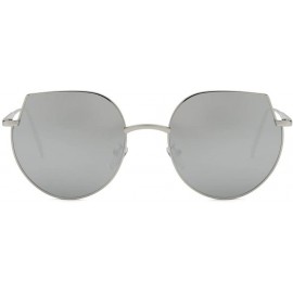 Rectangular Sunglasses - Irregular Shape Large Metar Frame Punk Retro Style - E - CT18U0D25SO $13.11