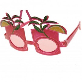 Oversized Cocktail Mojito Martini Mix Drink Celebration Party Sunglasses - Red - CW11OY7R7ZD $8.98