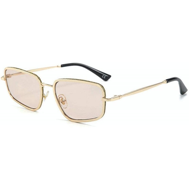 Square Female Irregular Sunglasses Men's 2019 New Fashion Versatile Sunshade Glasses UV Protection - Champagne - CU18XQD5KMK ...