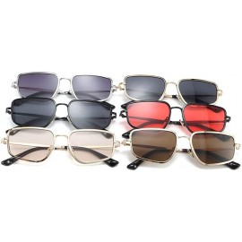 Square Female Irregular Sunglasses Men's 2019 New Fashion Versatile Sunshade Glasses UV Protection - Champagne - CU18XQD5KMK ...