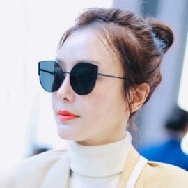 Cat Eye Womens Stylish Simple Cat eye Metal Mirrored Sunglasses for Women 58082 - Plum Purple - CC18QMNYL0Q $15.48