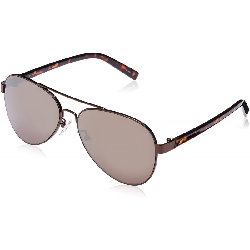 Aviator Jeans Womens Women's JJ 1012 Aviator Fashion Designer UV Protection Sunglasses - Bronze Frame - C1180OXNN5Z $53.37