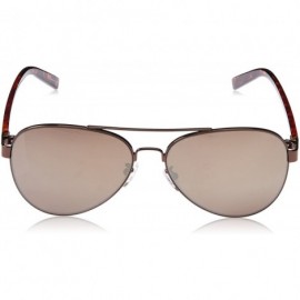 Aviator Jeans Womens Women's JJ 1012 Aviator Fashion Designer UV Protection Sunglasses - Bronze Frame - C1180OXNN5Z $53.37