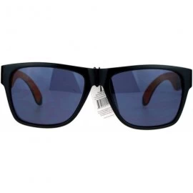 Square KUSH Sunglasses Matte Black Classic Square Frame Unisex Fashion - Black Orange - CS1896HSI6M $7.67