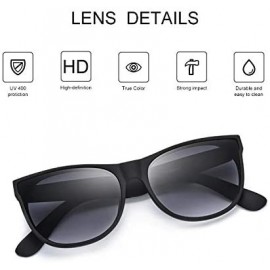 Cat Eye Fashion Small Cateye Sunglasses for Women 2020 Style MS51809 - Black Frame(matte Finish)/Gradient Grey Lens - C118Z6Z...