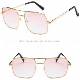 Oversized Women Men Vintage Retro Glasses Unisex Polarized Fashion Oversize Frame Sunglasses Eyewear (I) - I - CP195NK6HKC $7.73