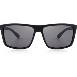 Wayfarer Men Polarized Sunglasses Fashion Male Sun glasses 100% UV Protection S8225 - Matte Black - CZ186C8899L $10.97