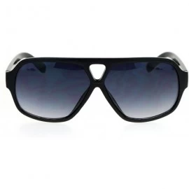 Sport Mens Sport Plastic Racer Pilot Plastic Sunglasses - Black Smoke - CQ12O653YV6 $10.34