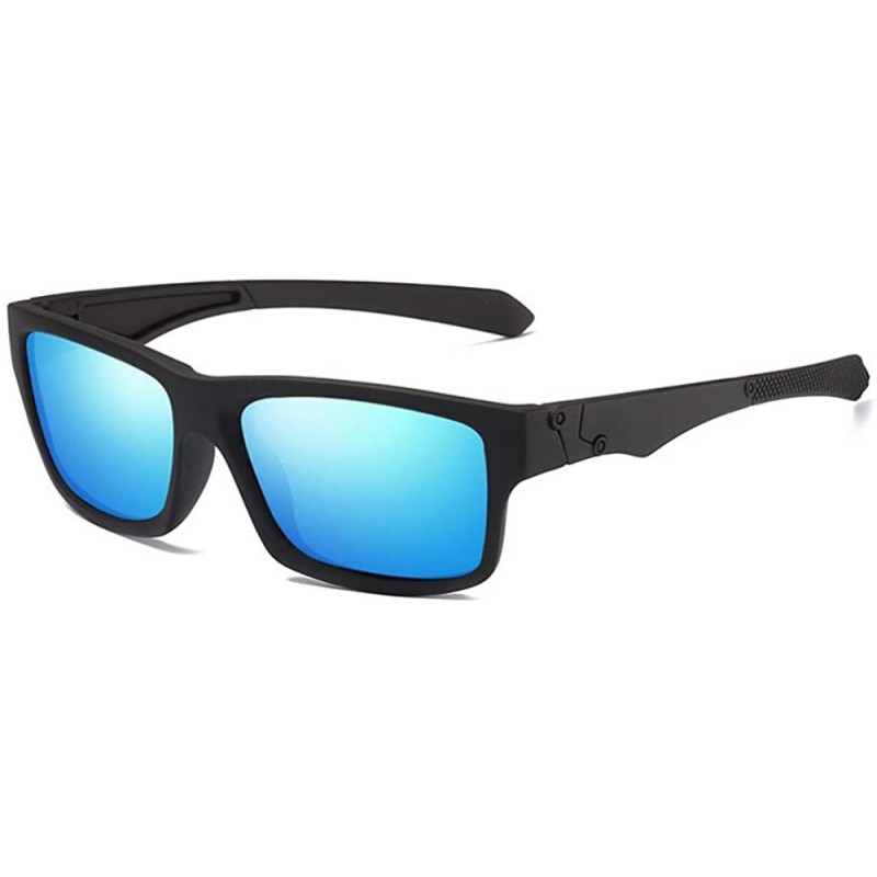 Sport Sunglasses Men's Box Sunglasses Polarizing Sports Sunglasses - B - CX18QO3YHSH $27.34