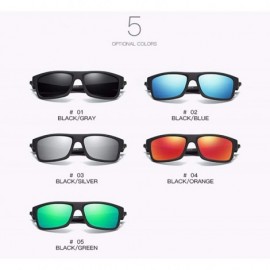 Sport Sunglasses Men's Box Sunglasses Polarizing Sports Sunglasses - B - CX18QO3YHSH $27.34