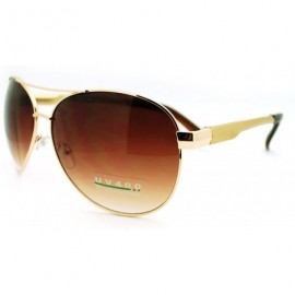 Aviator Mens Aviator Sunglasses Classic Metal Frame Fashion Shades - Gold - CK11DOFYM1X $8.01