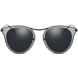 Oversized Fashion Polarized Sunglasses UV Mirrored Lens Oversize Metal Frame - C5 - CX18DIAE8GZ $11.50