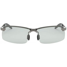 Goggle Polarized sunglasses Sunglasses polarized wholesale - Gun Grey Frame Color Changing Mirror - CT18AZAWE66 $29.75