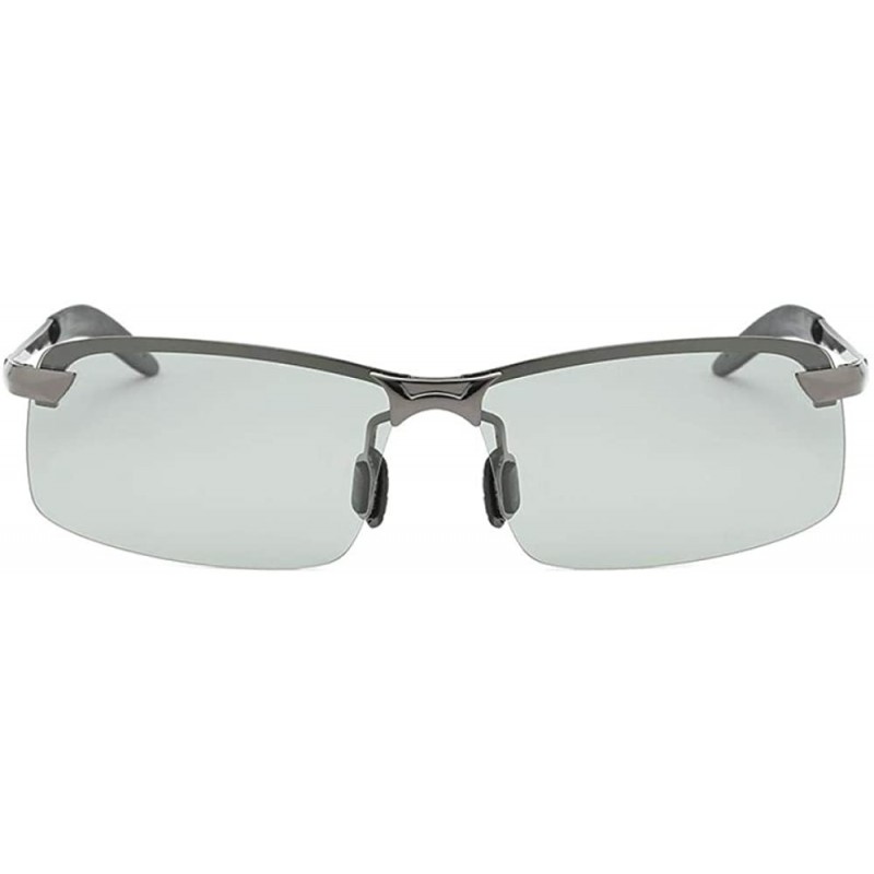 Goggle Polarized sunglasses Sunglasses polarized wholesale - Gun Grey Frame Color Changing Mirror - CT18AZAWE66 $29.75