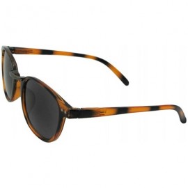 Round Round Retro Look With Dark Full Reading Lens Sunglasses R98 - Tortoise Frame-gray Lenses - CC18GI8DD0M $12.50