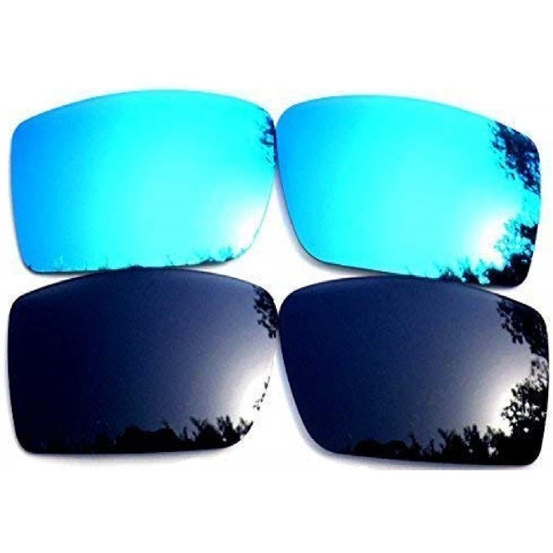 Oversized Replacement Lenses Gascan Black&Blue Color Polarized 2 Pairs - Black&blue - CR122ESHXNT $13.44