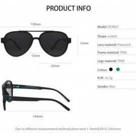 Aviator Aviator Sunglasses with UV Protection for Men TR90 Frame Classis Eyewear Frame Polarized - CE18WRUKSR5 $18.73