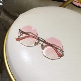 Oversized Round Sunglasses Women Oversized Eyewear 2018 Gradient Brown Pink RimlSun Glasses Gift Uv400 - C01 - C9197A34I3Q $2...