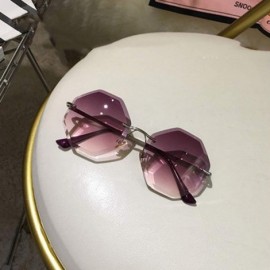 Oversized Round Sunglasses Women Oversized Eyewear 2018 Gradient Brown Pink RimlSun Glasses Gift Uv400 - C01 - C9197A34I3Q $2...