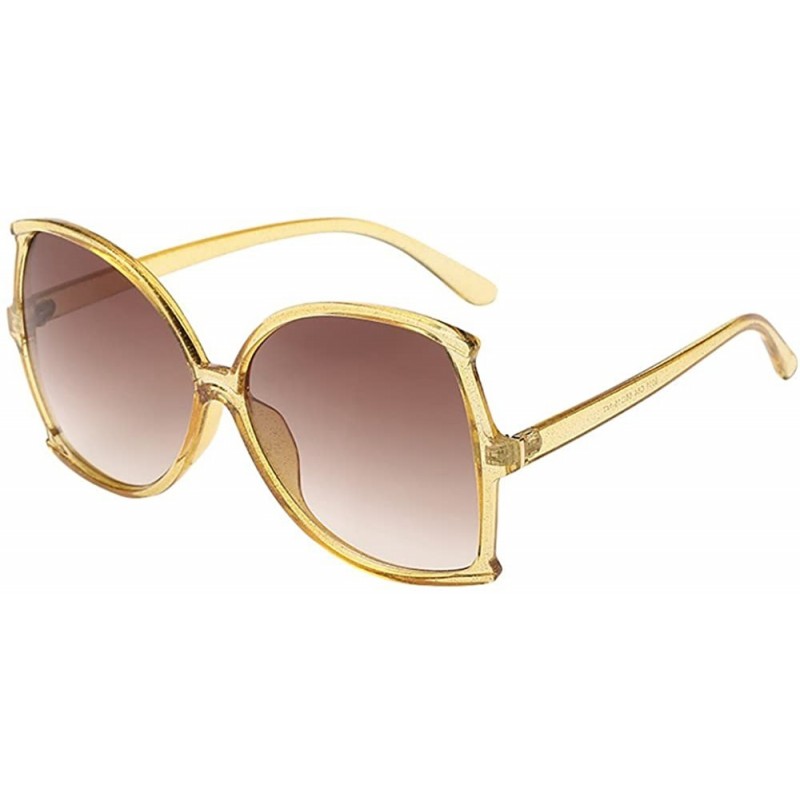 Oversized Oversize Sunglasses Women Man Big Frame Irregular Shape Sunglasses Eyewear - B - CR190HXGQON $8.14