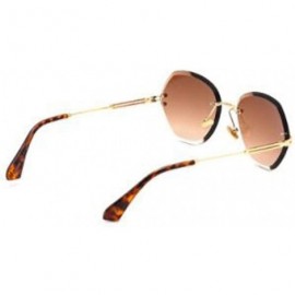 Aviator Frameless trimming sunglasses- ladies 2019 new sunglasses women fashion trend sunglasses - C - C018SMU7G9L $35.02