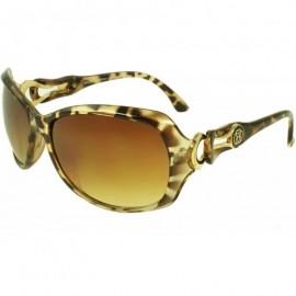 Shield Stylish Shield Sunglasses - Brown Leopard - CH11FEPWPQ5 $7.19