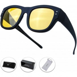 Goggle Driving Polarized Sunglasses Anti Glare Prescription - 6-rubber Black - CC18HQEY853 $19.93