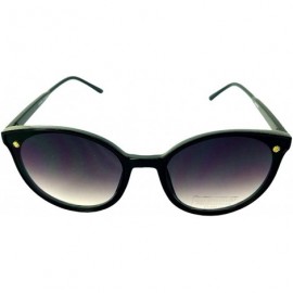 Cat Eye Vintage Fashion Cats Eye Wayfar Sunglasses for Men Women UV 400 - Black2 - CZ197SY4UYI $10.76