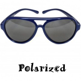 Wrap Top Flyer - Toddler's First Sunglasses for Ages 2-4 Years - Navy Blue - CK182EH35ZR $10.70