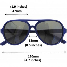 Wrap Top Flyer - Toddler's First Sunglasses for Ages 2-4 Years - Navy Blue - CK182EH35ZR $10.70