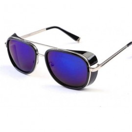 Oversized Sunglasses Men Coating Retro Sun Glasses - Leopard Brown - CJ194OM6YUQ $29.52