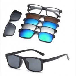 5 Lenes Magnet Sunglasses Clip Mirrored Glasses Men Polarized Custom ...