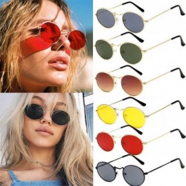 Oval Clearance Glasses Fashion Vintage Sunglasses - A - CW18OMYI0U8 $8.87