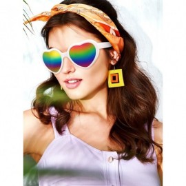 Oversized Sunglasses Oversized Eyewear Mirrored Glasses - CF198DTQDKQ $15.49