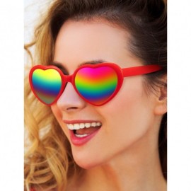 Oversized Sunglasses Oversized Eyewear Mirrored Glasses - CF198DTQDKQ $15.49