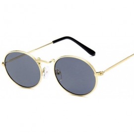 Sport 2019 Retro Round Yellow Sunglasses Women Brand Designer Sun Glasses For Women Alloy Mirror Sunglasses Female - CQ18W793...