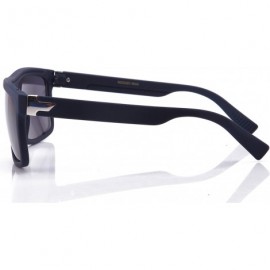 Square Flat Top Square Gradient Frame Womens Mens Super Oversized Unisex Fashion Sunglasses - Rubber Navy - CQ11M5N3PEF $8.44