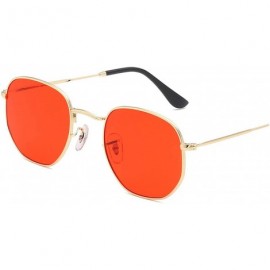 Oval Metal Classic Vintage Women Sunglasses Luxury Design Glasses Driving Eyewear Oculos De Sol Masculino - CX1985GOUMM $23.12