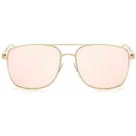 Square Sunglasses Suitable Square Protection - Pink - CR1997LRU37 $18.72