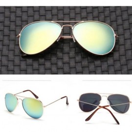 Rectangular Women Men Vintage Retro Glasses Unisex Fashion Oversize Frame Classic Aviator Sunglasses Eyewear (I) - I - C5195N...